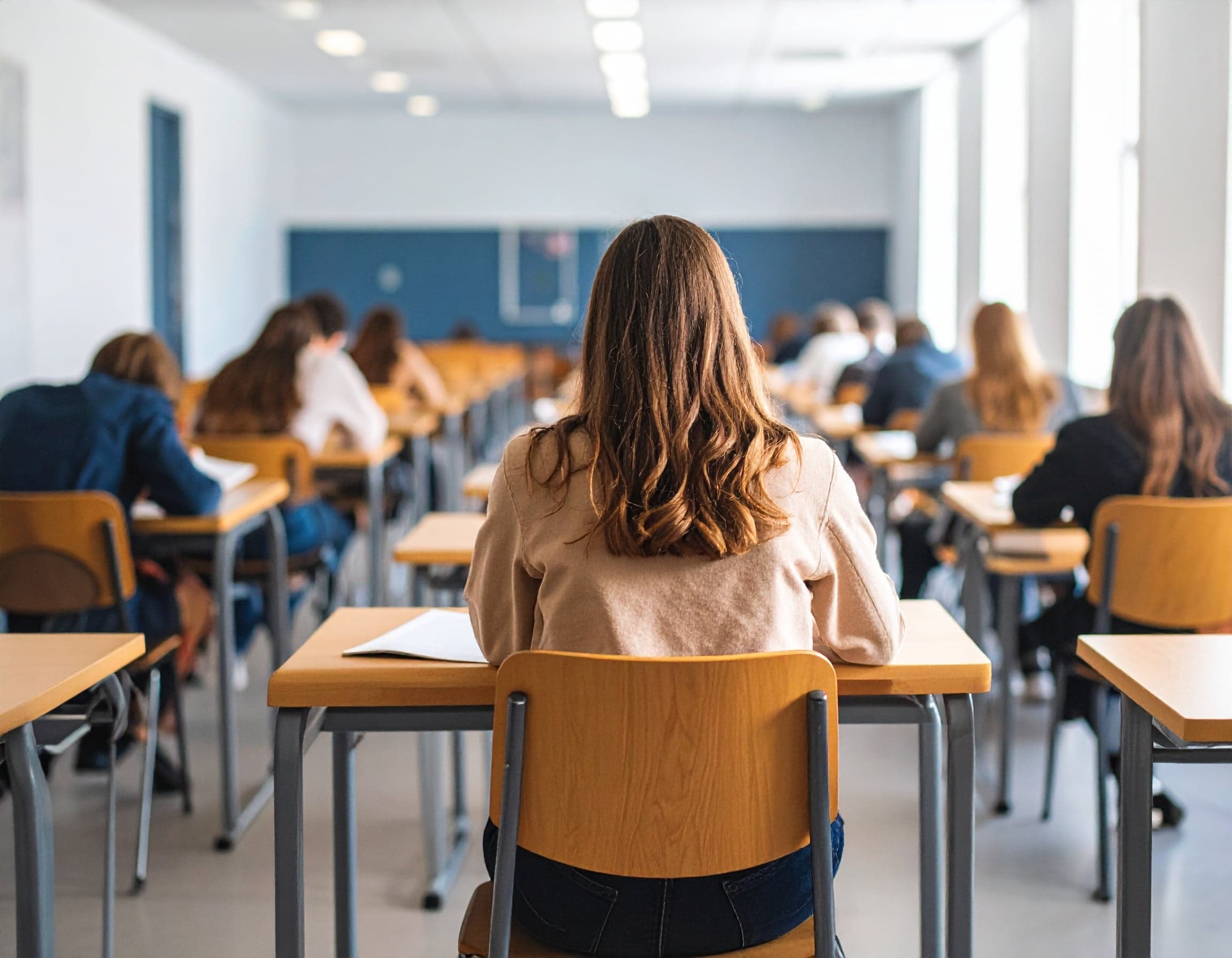 Picture of students taken in the back of the UK classroom