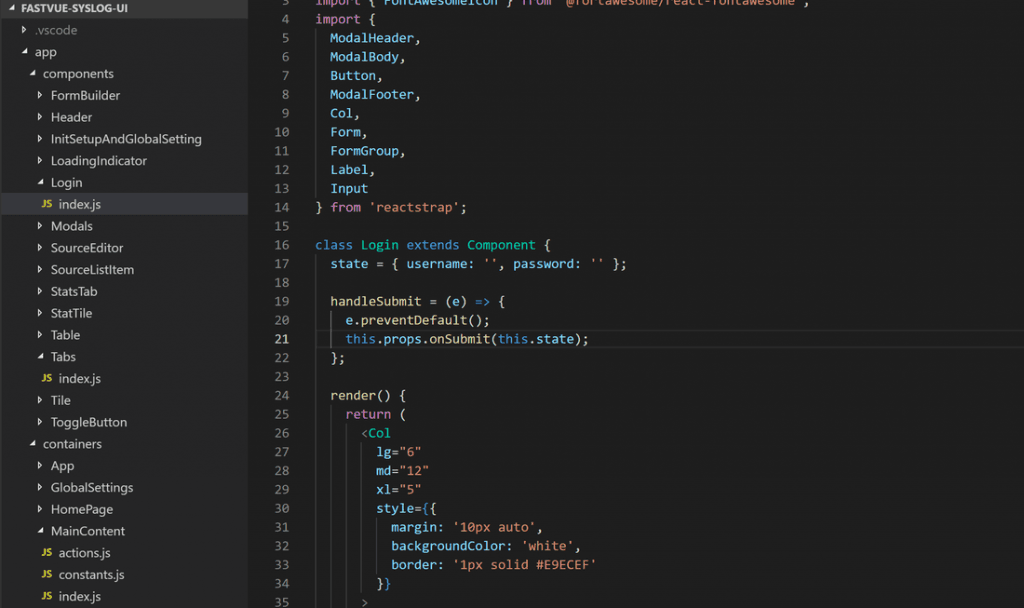Fastvue Syslog Open Source User Interface Code
