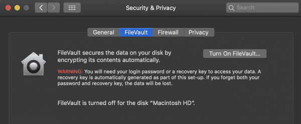 Apple File Vault