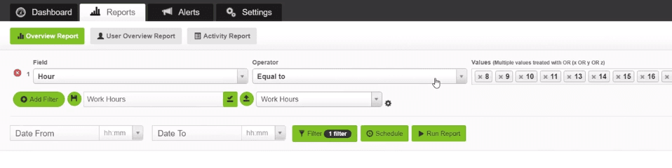 Employee reporting screenshot 3