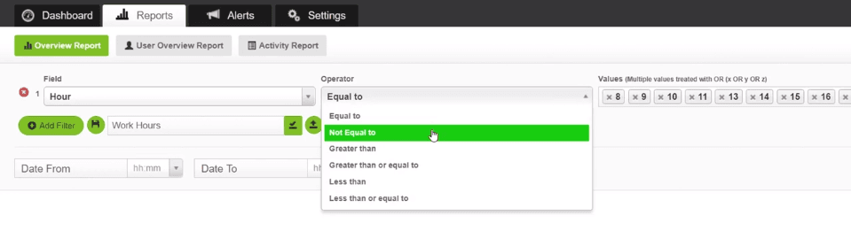 Employee reporting screenshot 4