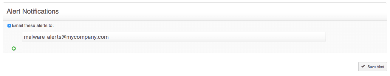 Alert Notification for WannaCry Ransomware