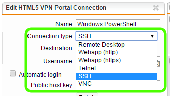 PowerShell over SSH Using Sophos UTM