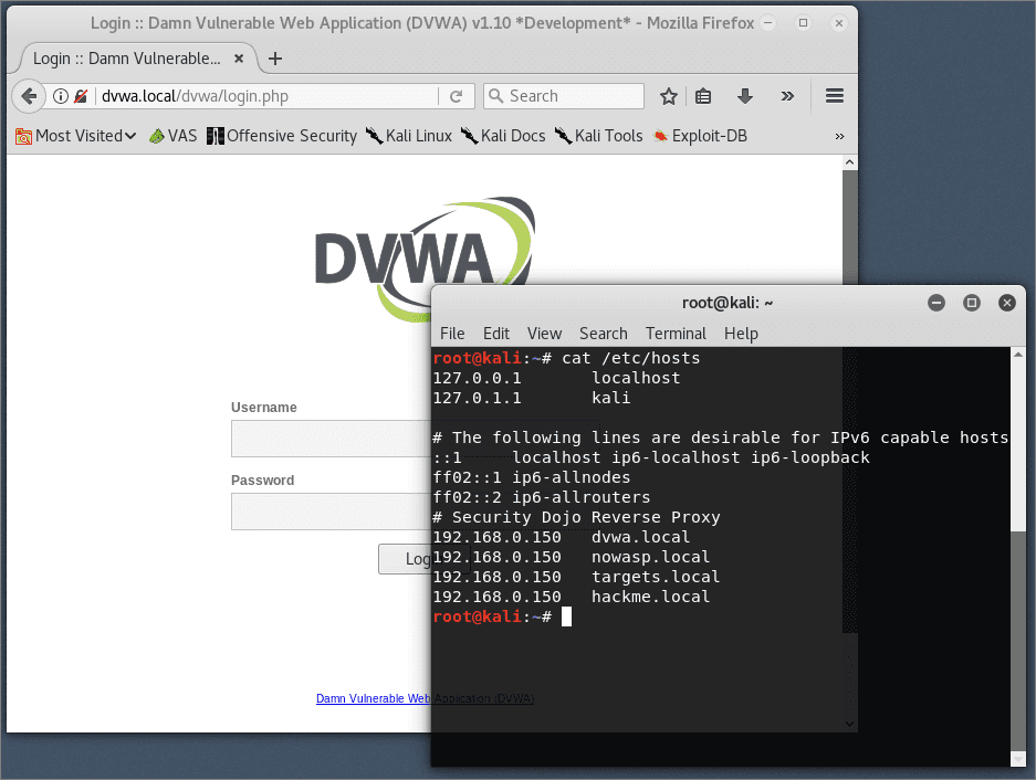DVWA Kali Linux