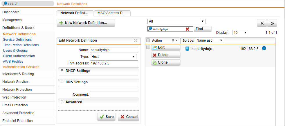 Sophos SG Web Application Firewall