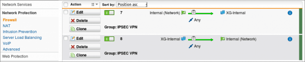 UTM to XG IPSec site-to-site VPN