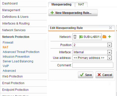 Sophos RED Masquerade Rule