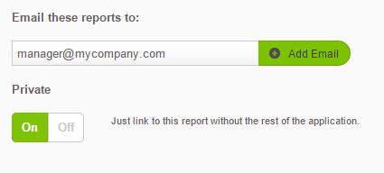 Private Report Sharing