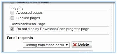 Sophos UTM Do Not Display Download Scan Progress Page