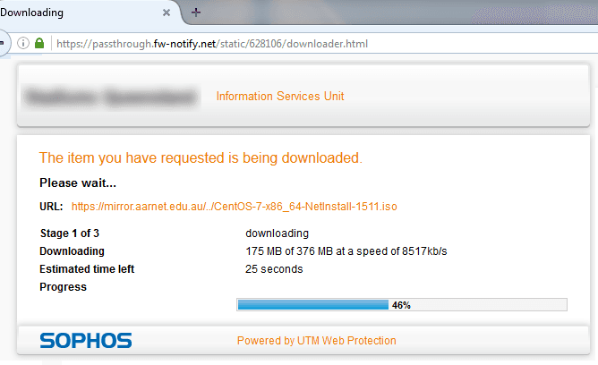 Sophos UTM File Download Scan Page