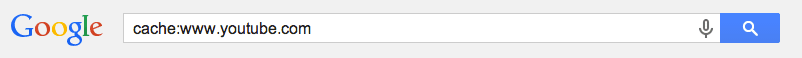 Access YouTube Through Google Web Cache