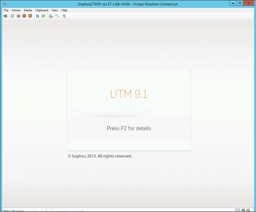 Sophos UTM Deployment - Configuration Wizard 1
