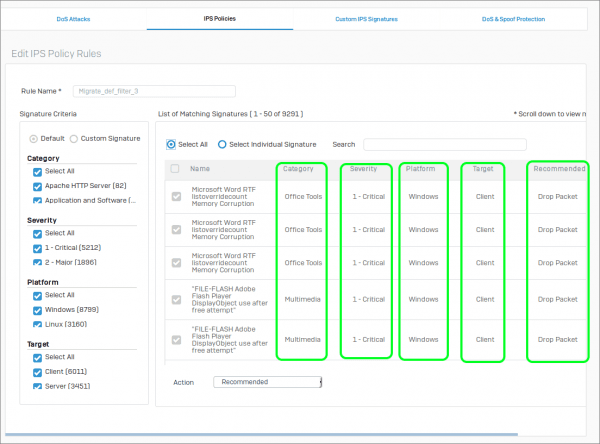 Sophos Intrusion Prevention System