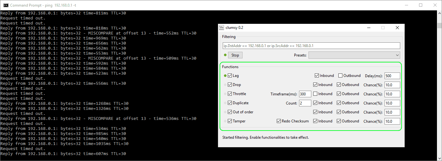 Easy WAN Emulation with Clumsy