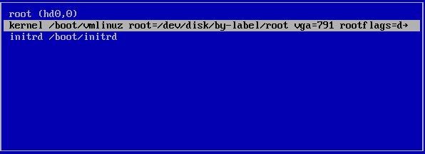 Sophos UTM Kernel Boot Option