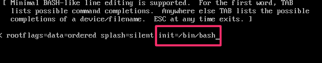 Sophos UTM init=/bin/bash