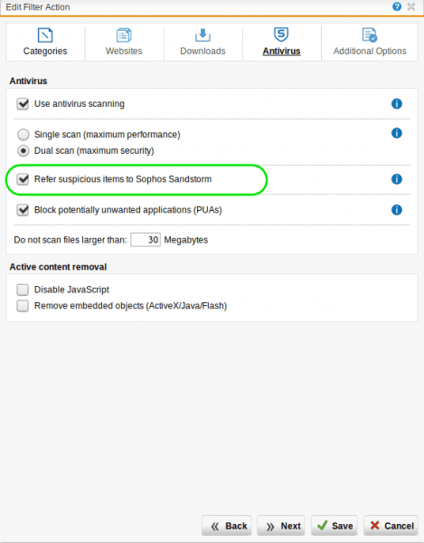 Sandboxing with Sophos Sandstorm