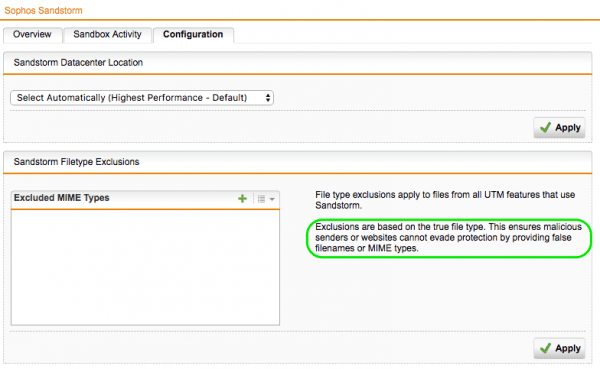 Configure Sandboxing with Sophos Sandstorm