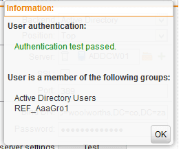 Sophos UTM User Authentication Test