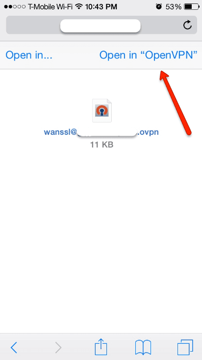 Sophos UTM SSL VPN on iOS