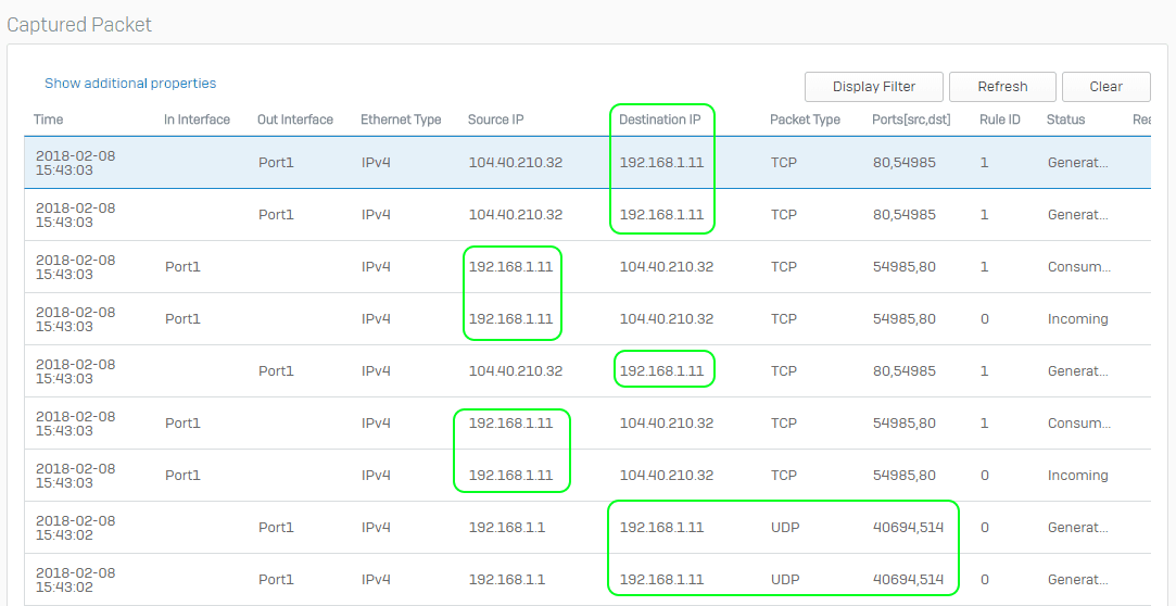 Sophos XG Packet Capture