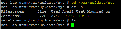 Sophos UTM Shell /var/up2date/sys