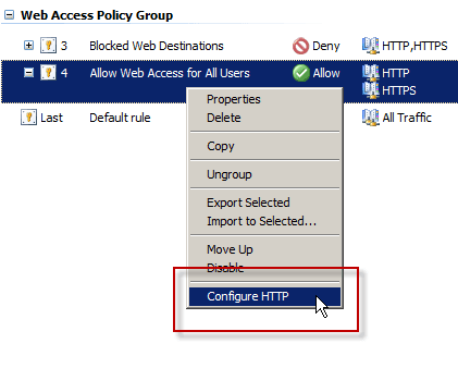 Configuring Forefront TMG's HTTP Filter to Block Instant Messaging Traffic