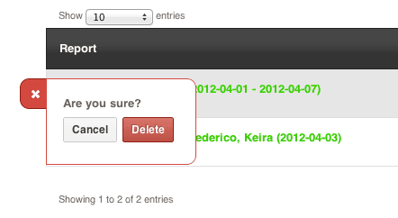 Delete Report