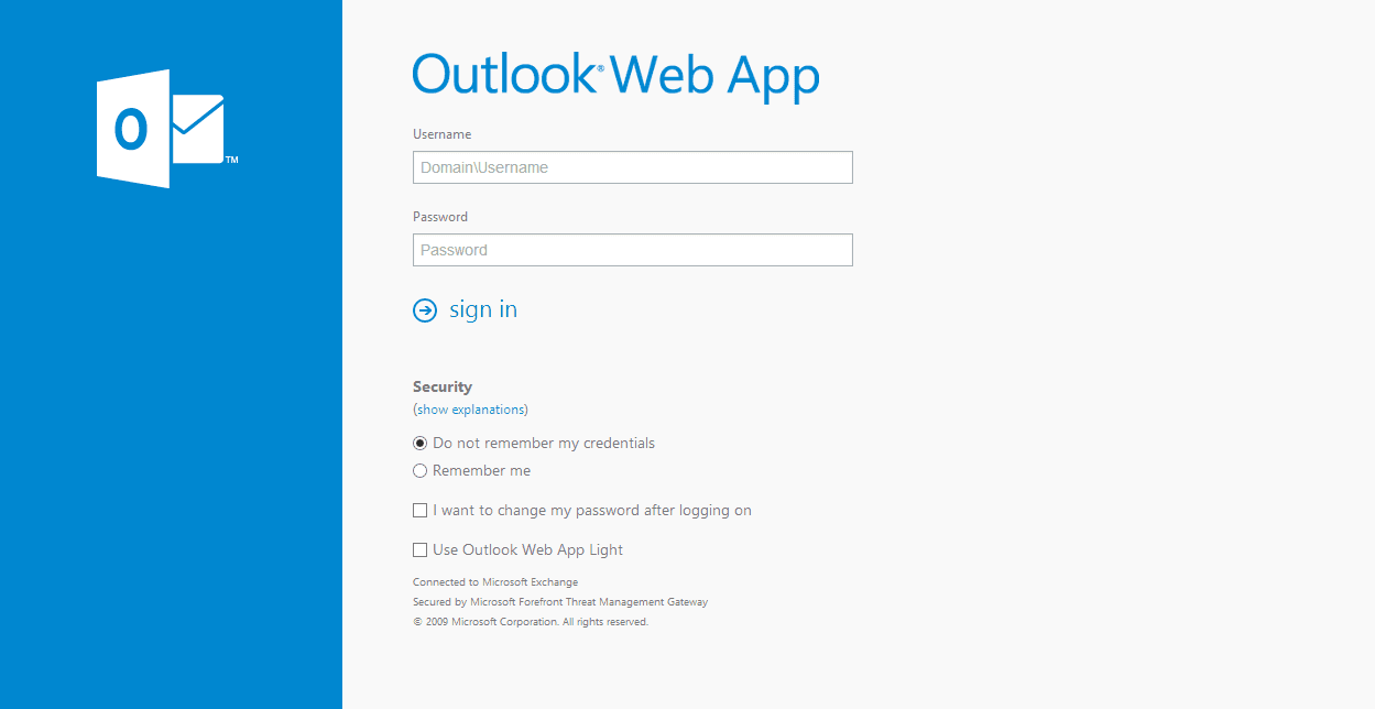 Mobile Friendly TMG Forms Based Authentication Template for Exchange 2013 OWA