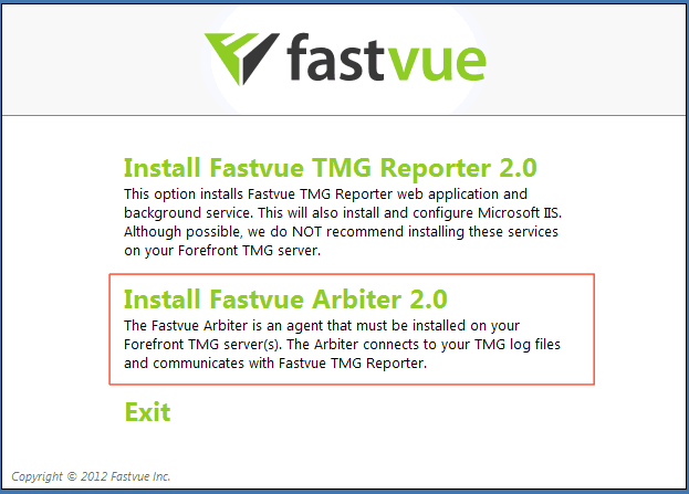 Installing the Fastvue Arbiter