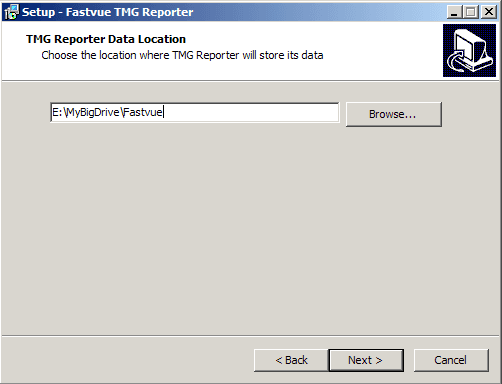 TMG Reporter Data Location