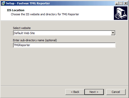 TMG Reporter Site Location